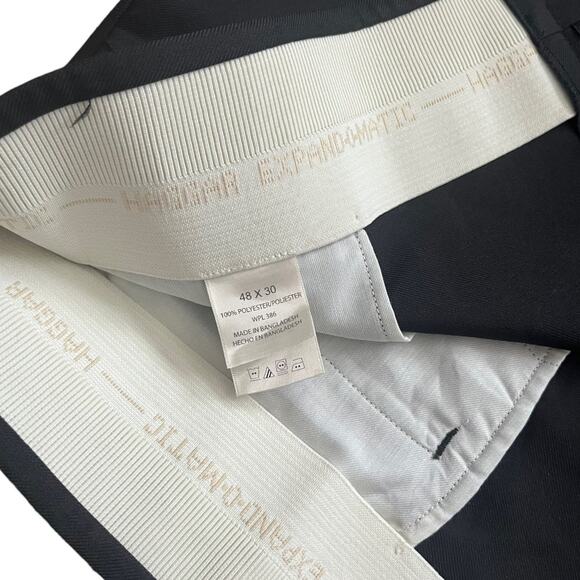 Haggar Expandomatic Stretch Black Dress Pant Flat Front Men’s 48x30 - Picture 5 of 7